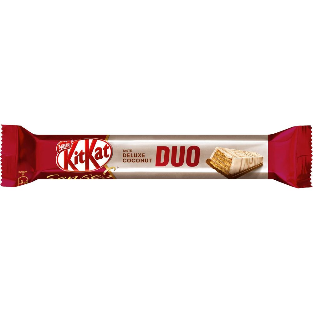 

Шоколад KitKat Senses Duo белый кокос-миндаль-вафля 58 г