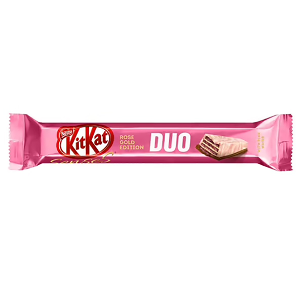 фото Шоколад kitkat senses rose gold edition pink wafer taste of strawberry 58 г 365 дней