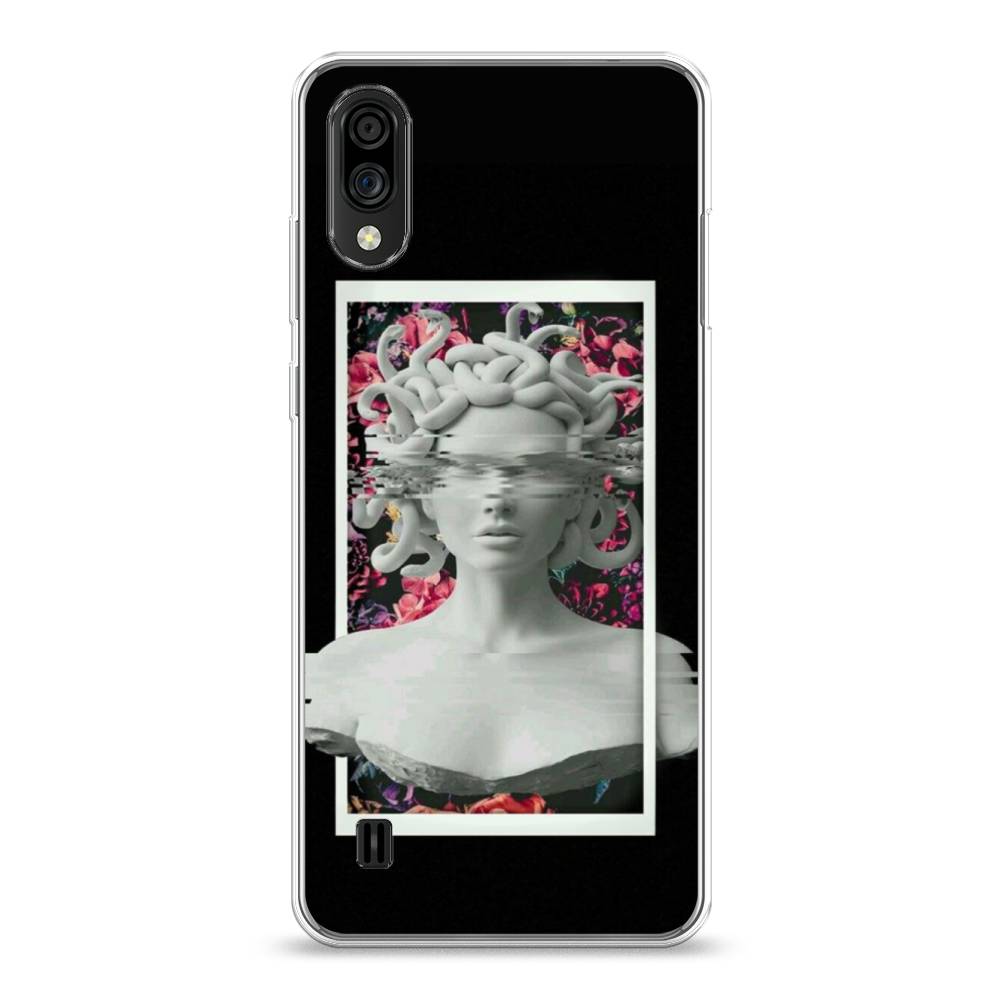 

Чехол на ZTE Blade A51 lite "Web Punk Медуза Горгона", Черный;серый, 134950-6