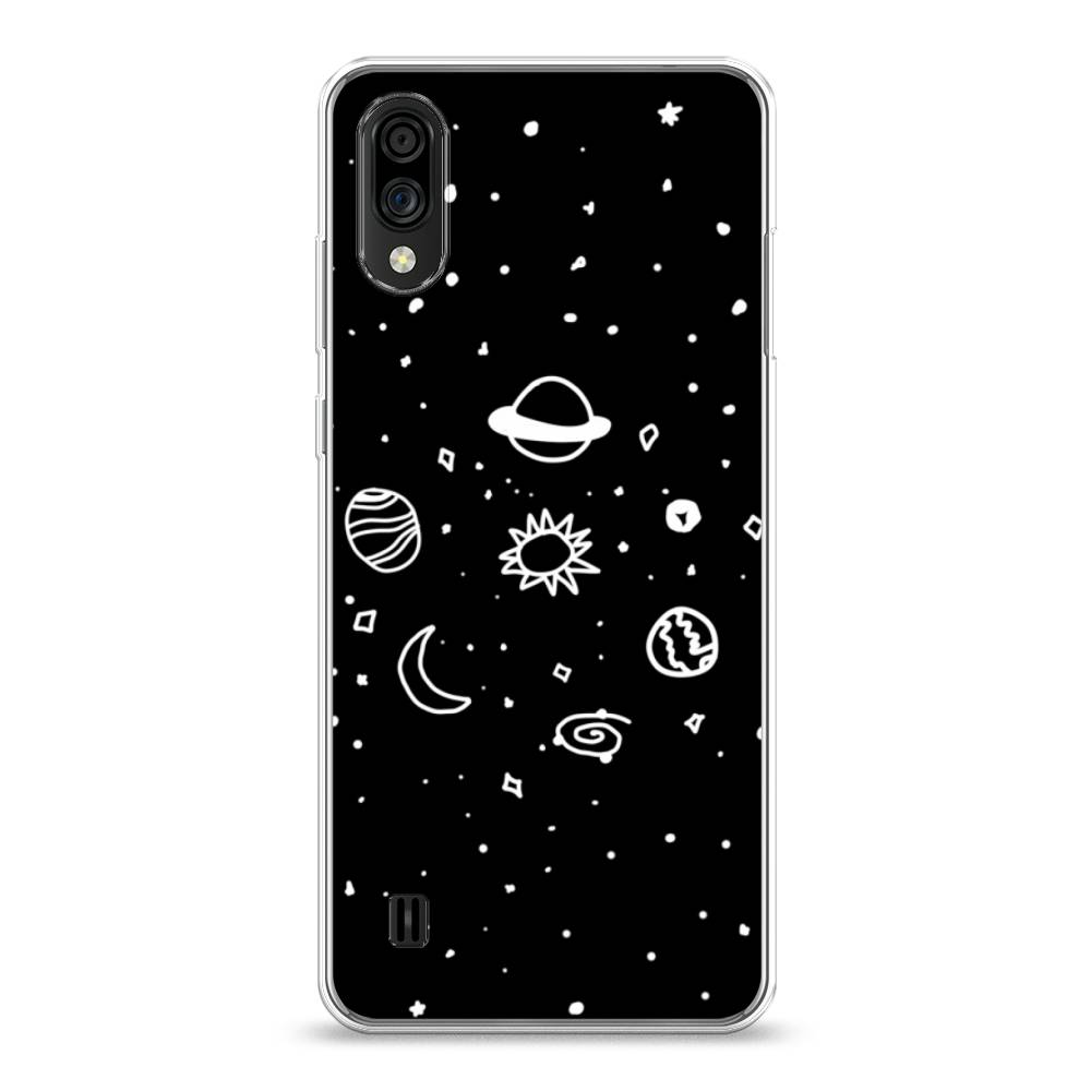 

Чехол на ZTE Blade A51 lite "Дудл солнечной системы", Бежевый;серый, 134950-2
