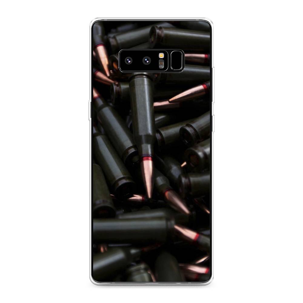 

Чехол Awog на Samsung Galaxy Note 8 "Пули черные", Черный;коричневый, 25250-5