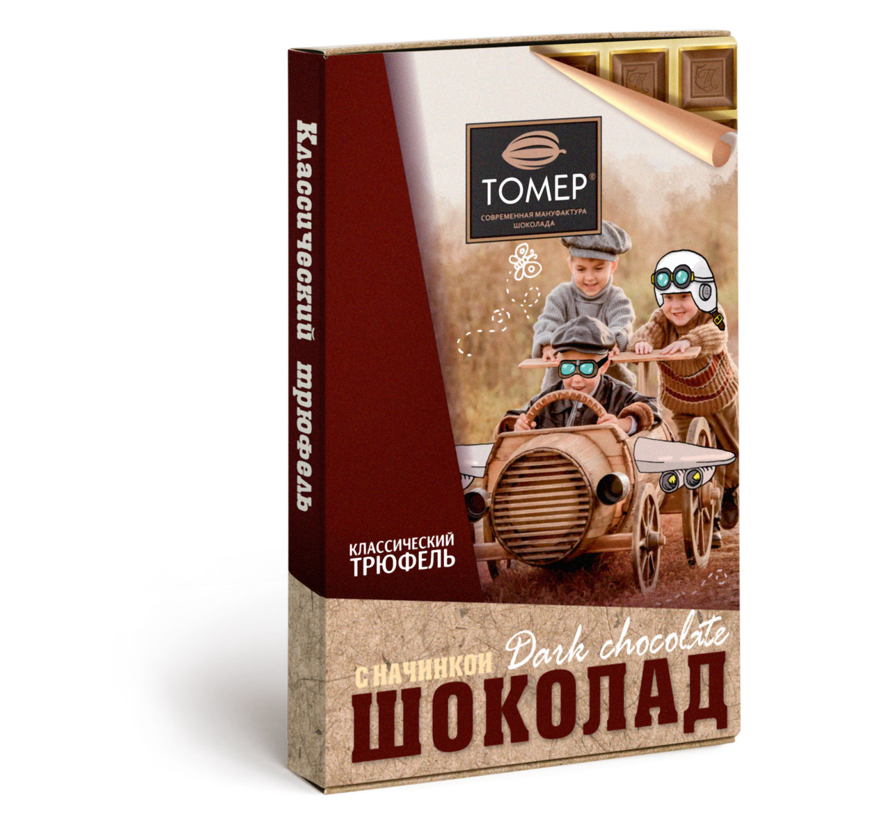 

Шоколад Tomer Классический темный трюфель 115 г