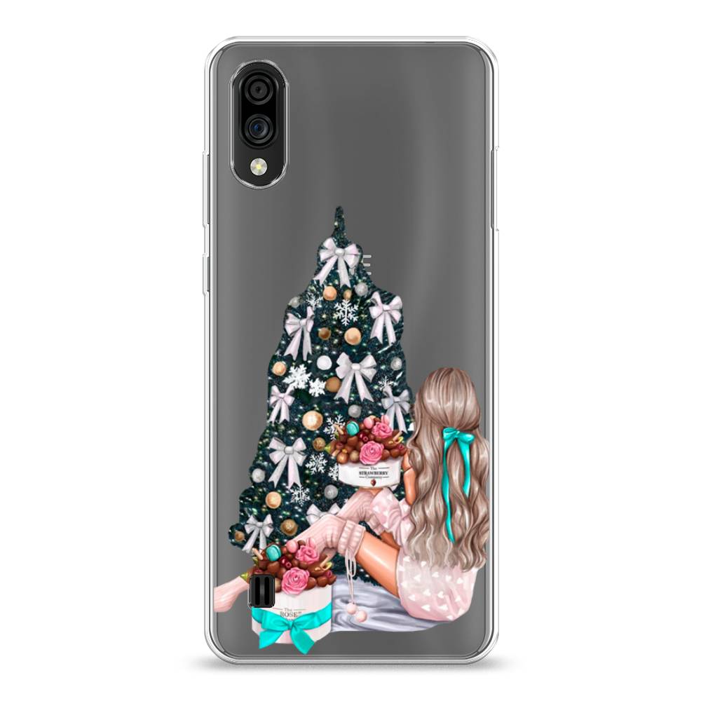 

Чехол на ZTE Blade A51 lite "New Year", Зеленый;бежевый;голубой, 134950-5