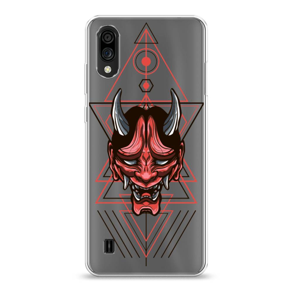 

Чехол на ZTE Blade A51 lite "Hanya Oni mask", Серый;красный;черный, 134950-4