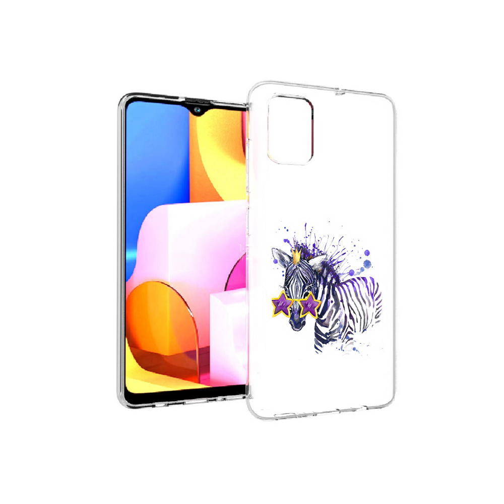 

Чехол MyPads Tocco для Samsung Galaxy A71 акварельная зебра (PT142122.485.215), Прозрачный, Tocco