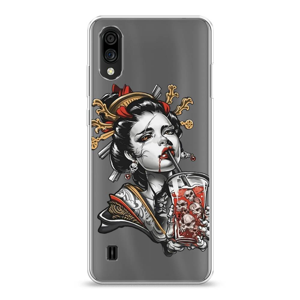 

Чехол на ZTE Blade A51 lite "Опасная гейша", Красный;черный;серый, 134950-4