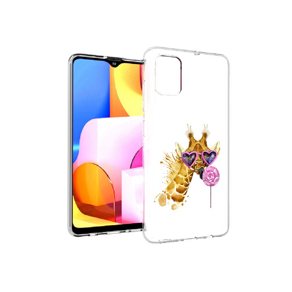 

Чехол MyPads Tocco для Samsung Galaxy A71 акварельный жираф (PT142122.485.217), Прозрачный, Tocco