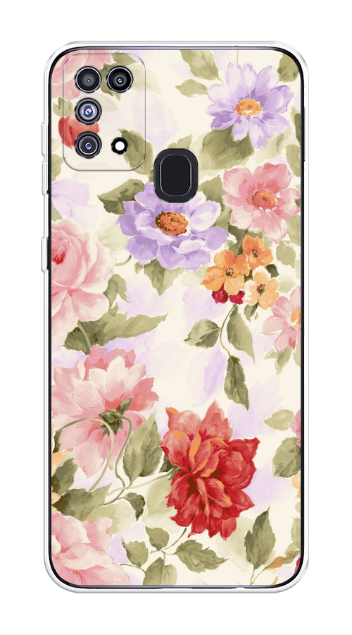 

Чехол на Samsung Galaxy M31 "Акварельные пионы", Розовый;бежевый, 2100750-1