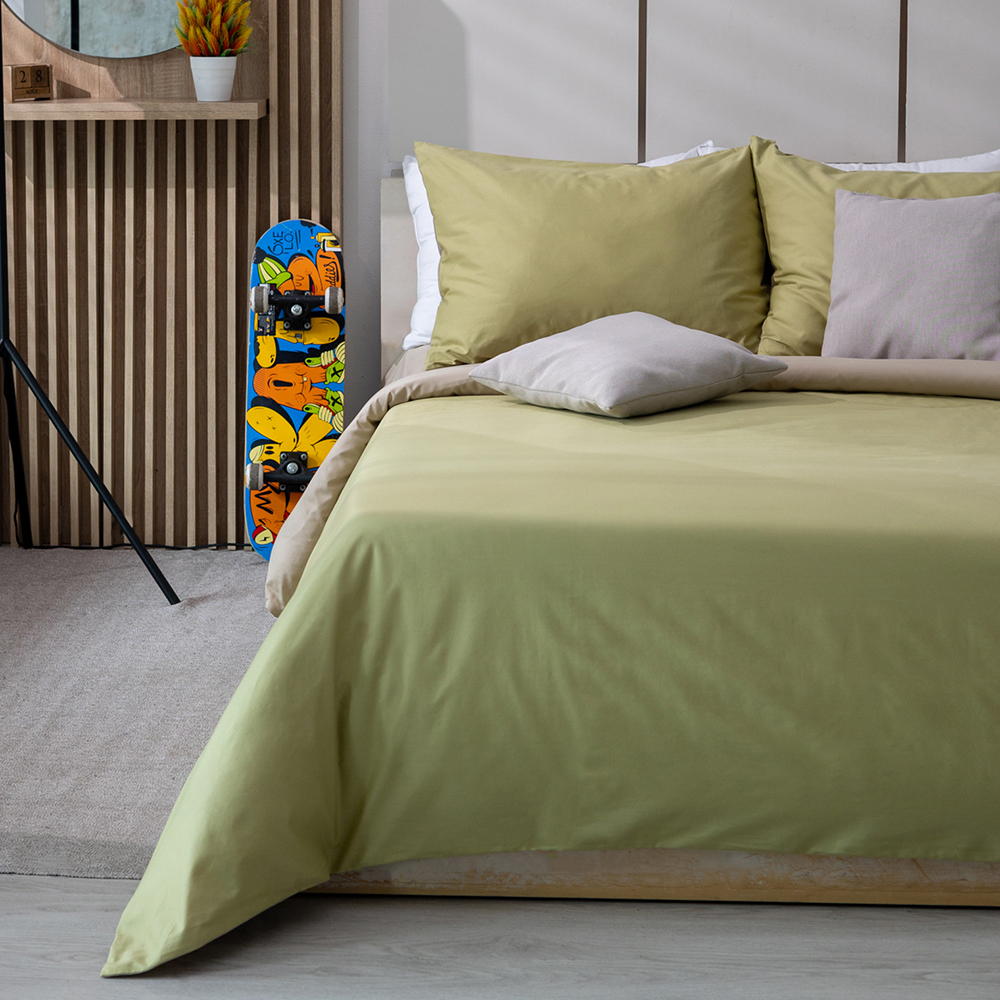 Комплект постельного белья 2 спальный зелёный 5599₽