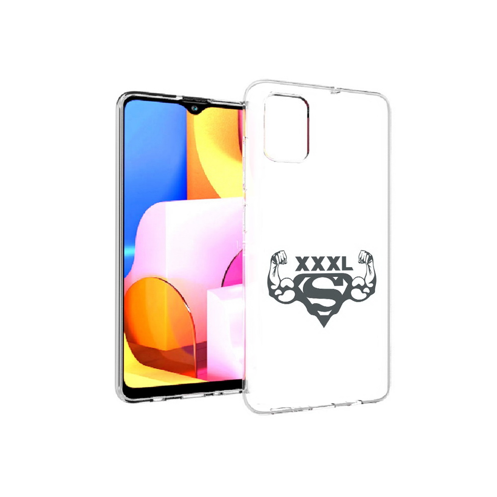 

Чехол MyPads Tocco для Samsung Galaxy A71 бодибилдинг супермен (PT142122.485.237), Прозрачный, Tocco