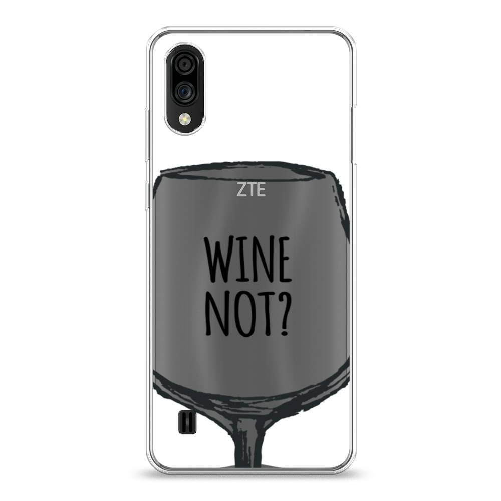 

Чехол на ZTE Blade A51 lite "Wine not white", Белый, 134950-6