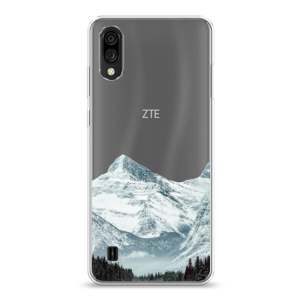 

Чехол на ZTE Blade A51 lite "Горы арт 1", Белый;зеленый, 134950-2