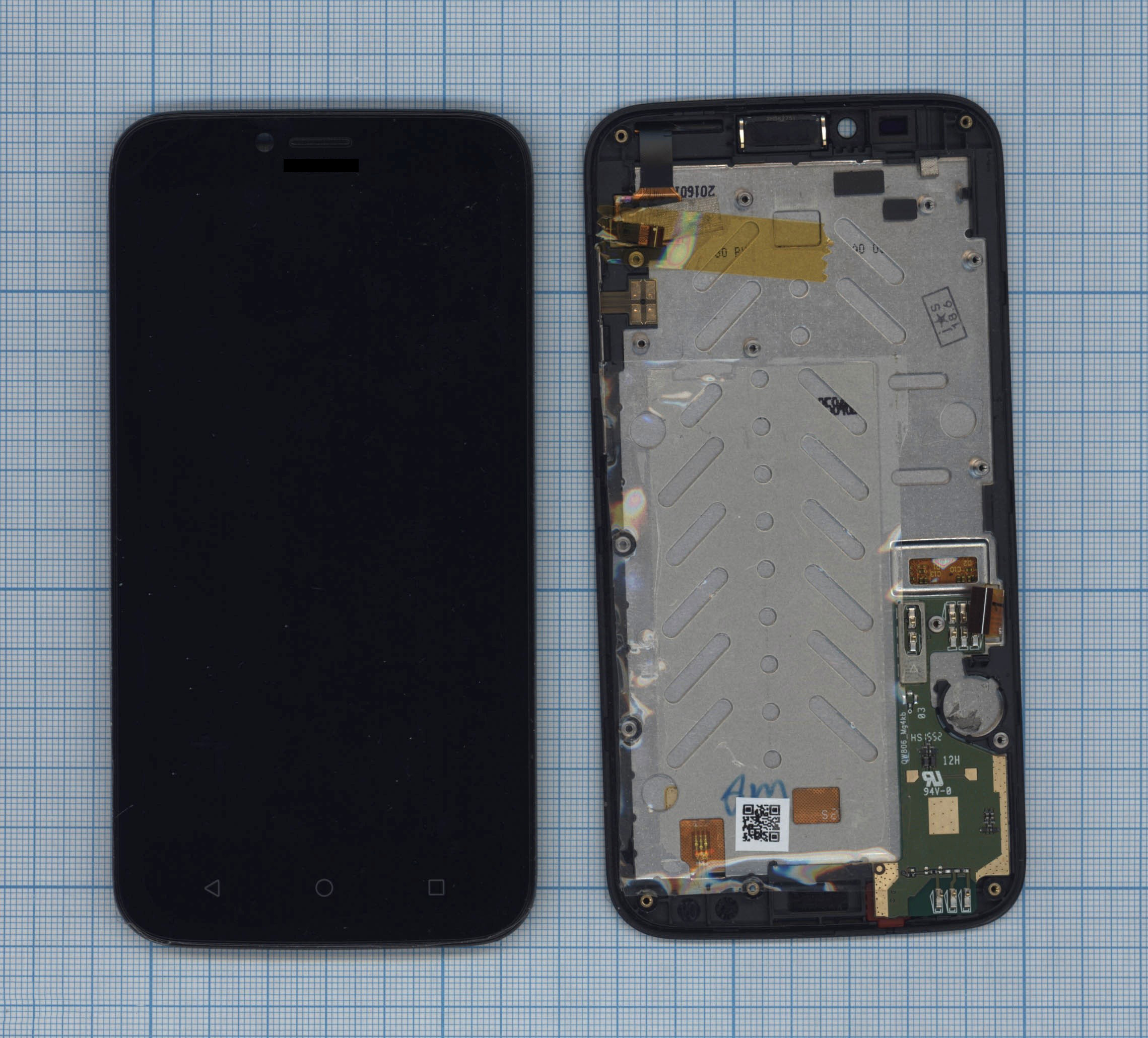 

Дисплей с тачскрином для Huawei Ascend Y625 черный с рамкой, для Huawei Ascend Y625