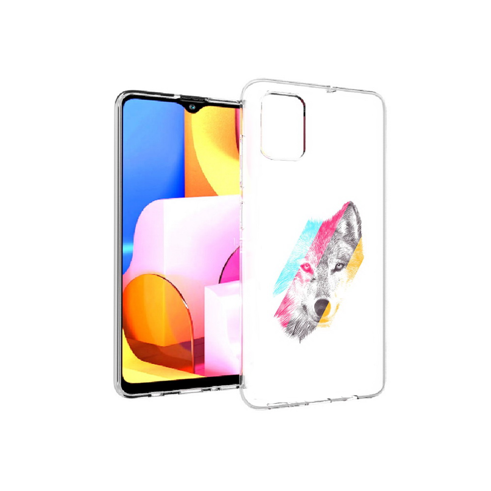 Чехол MyPads Tocco для Samsung Galaxy A71 волк градиент (PT142122.485.268)