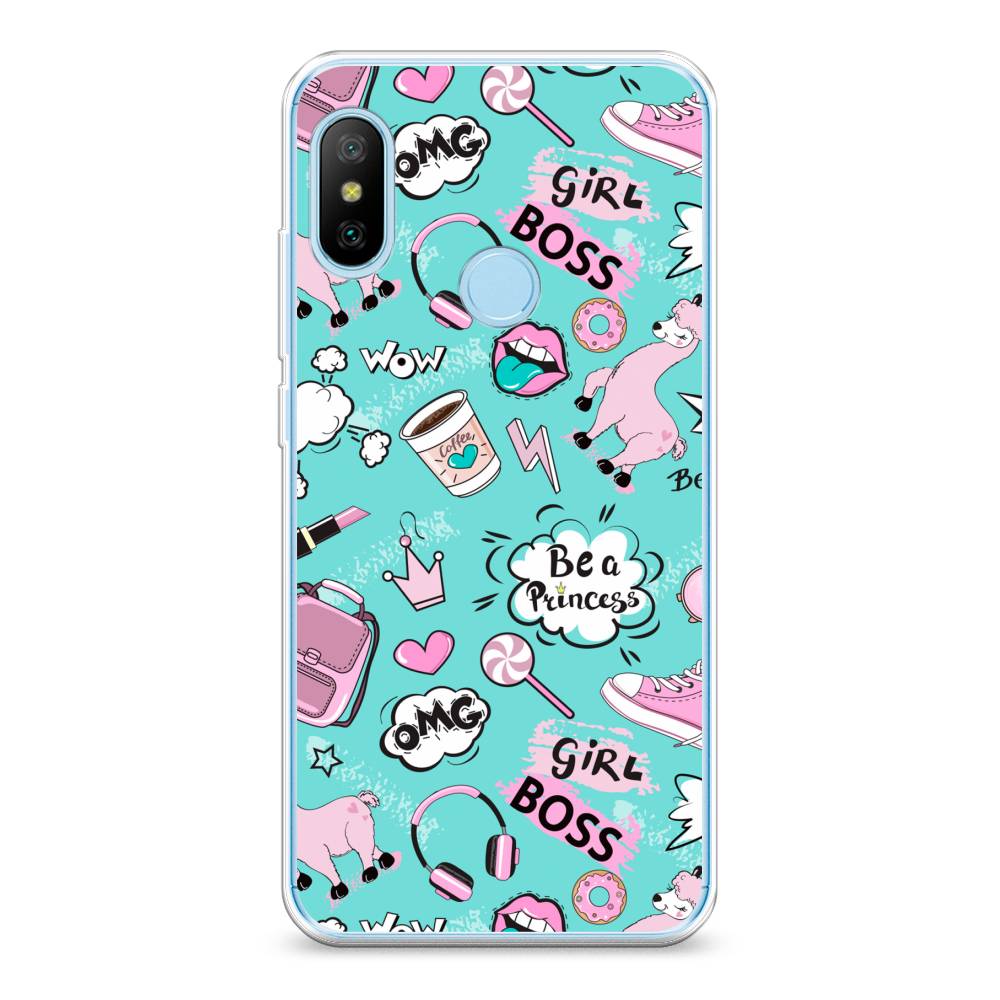 

Чехол Awog на Xiaomi A2 Lite/Redmi 6 Pro "Стильная лама", Разноцветный, 34050-1