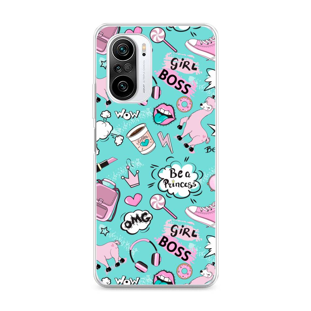 

Чехол Awog на Xiaomi Redmi K40 "Стильная лама", Разноцветный, 310950-1