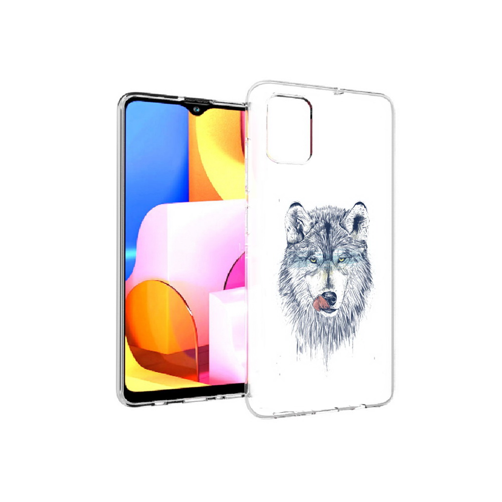 

Чехол MyPads Tocco для Samsung Galaxy A71 голодгый волк (PT142122.485.292), Прозрачный, Tocco