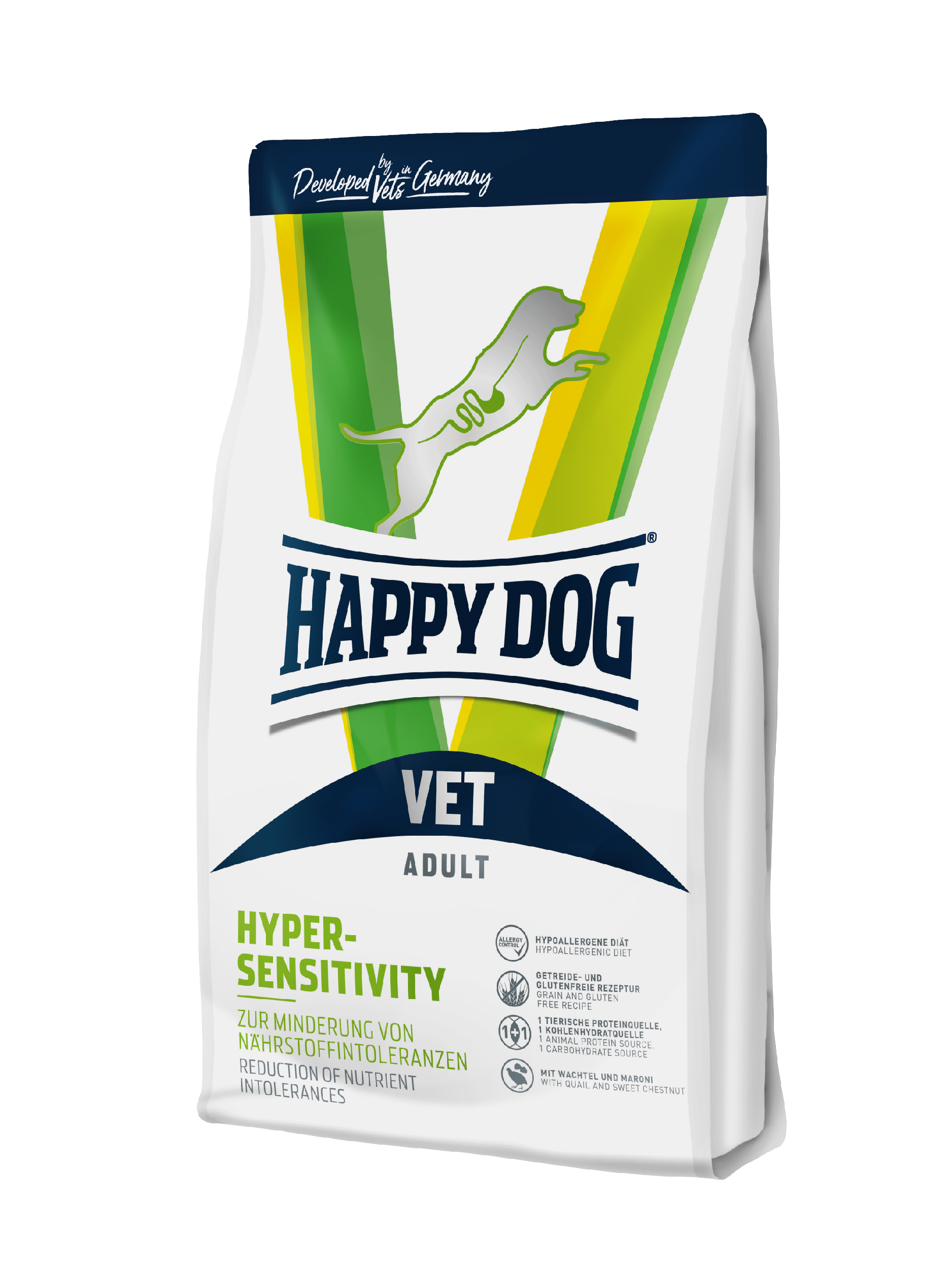 Сухой корм Happy Dog для собак при кормовой непереносимости VET Diet Hypersensitivity 1кг