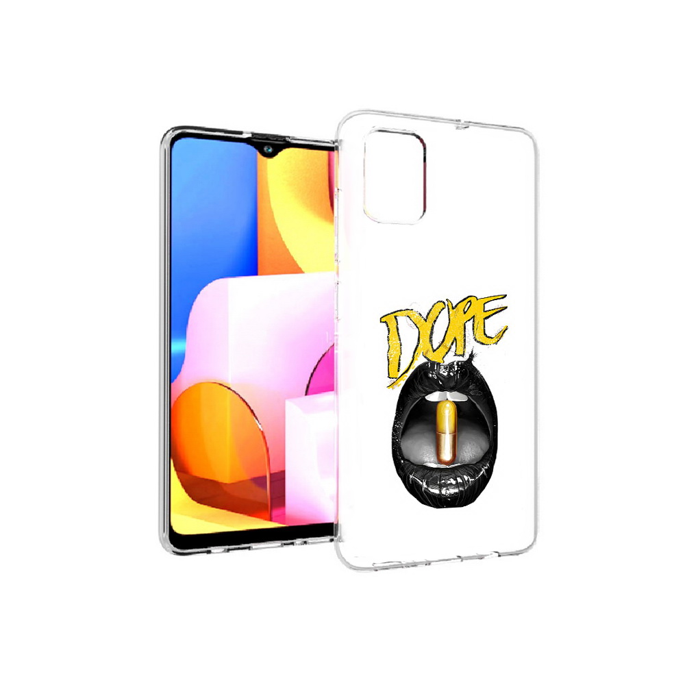 

Чехол MyPads Tocco для Samsung Galaxy A71 губы (PT142122.485.303), Прозрачный, Tocco