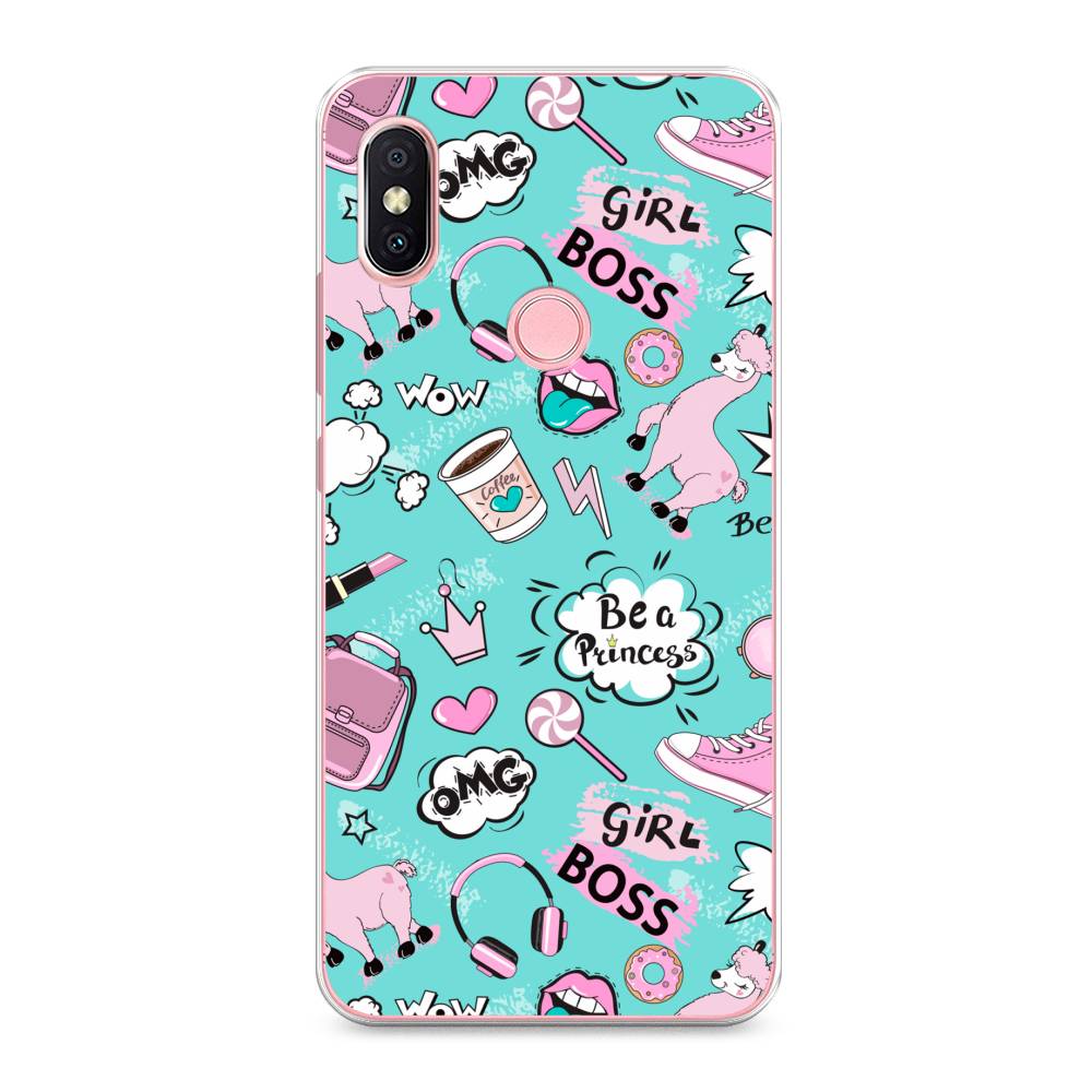 

Чехол Awog на Xiaomi Redmi S2 (Redmi Y2) "Стильная лама", Разноцветный, 33650-1