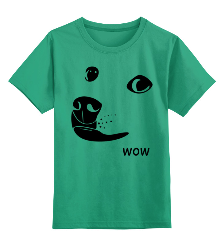 

Детская футболка Printio Wow dode цв.зеленый р.140, 0000003095315