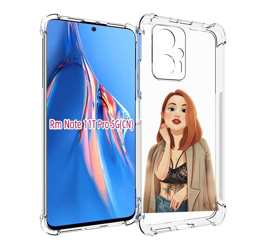 

Чехол MyPads девушка-в-кружевном-2 для Xiaomi Redmi Note 11T Pro / 11T Pro Plus / Poco ..., Прозрачный, Tocco