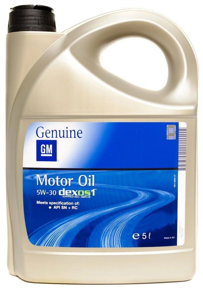 Моторное масло General Motors GM Dexos 1 Gen2 5W30 5л