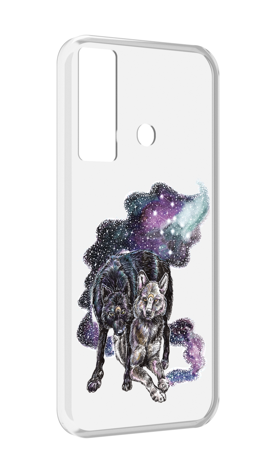 

Чехол MyPads звездные волки для Tecno Camon 17, Прозрачный, Tocco