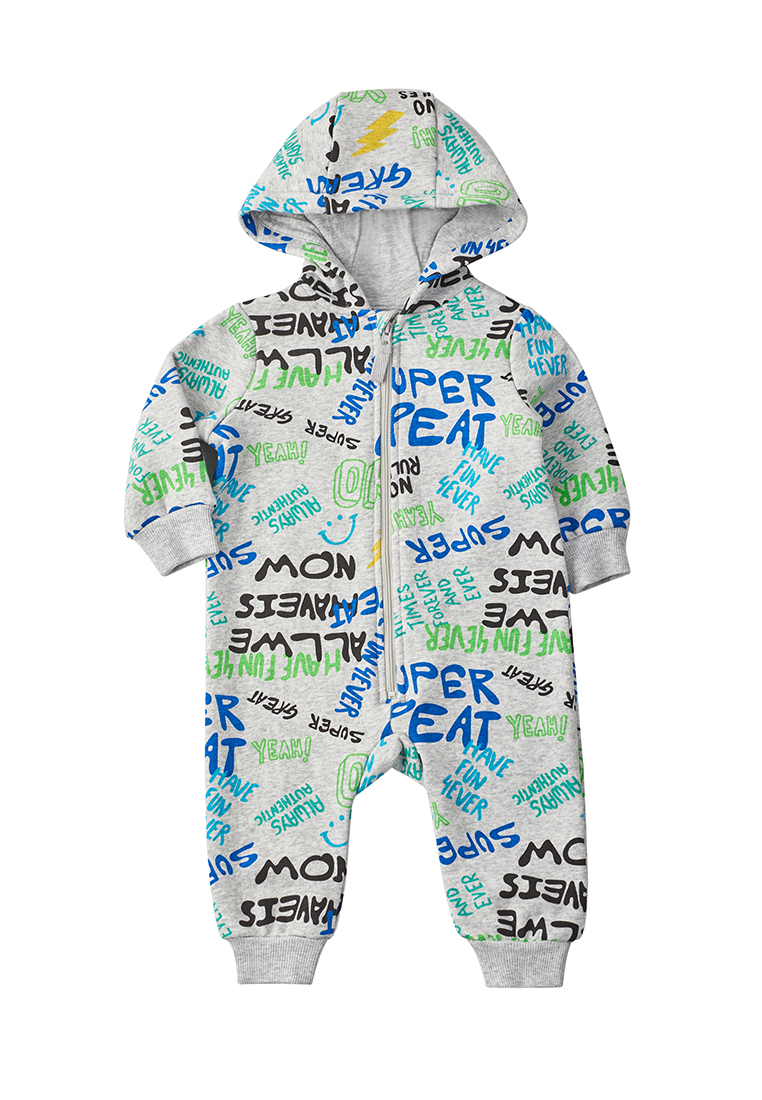 

Комбинезон детский Kari Baby AW23B012, серый, 68, AW23B012