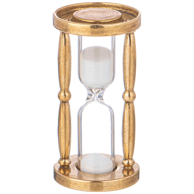Песочные настольные часы ALBERTI LIVIO латунь 4х7,5см 646-096