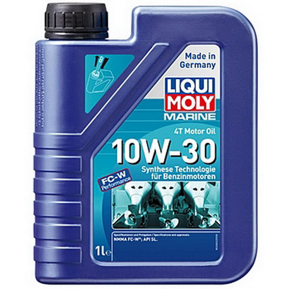 Моторное масло LIQUI MOLY синтетическое Marine 4T Motor Oil 10W30 1л