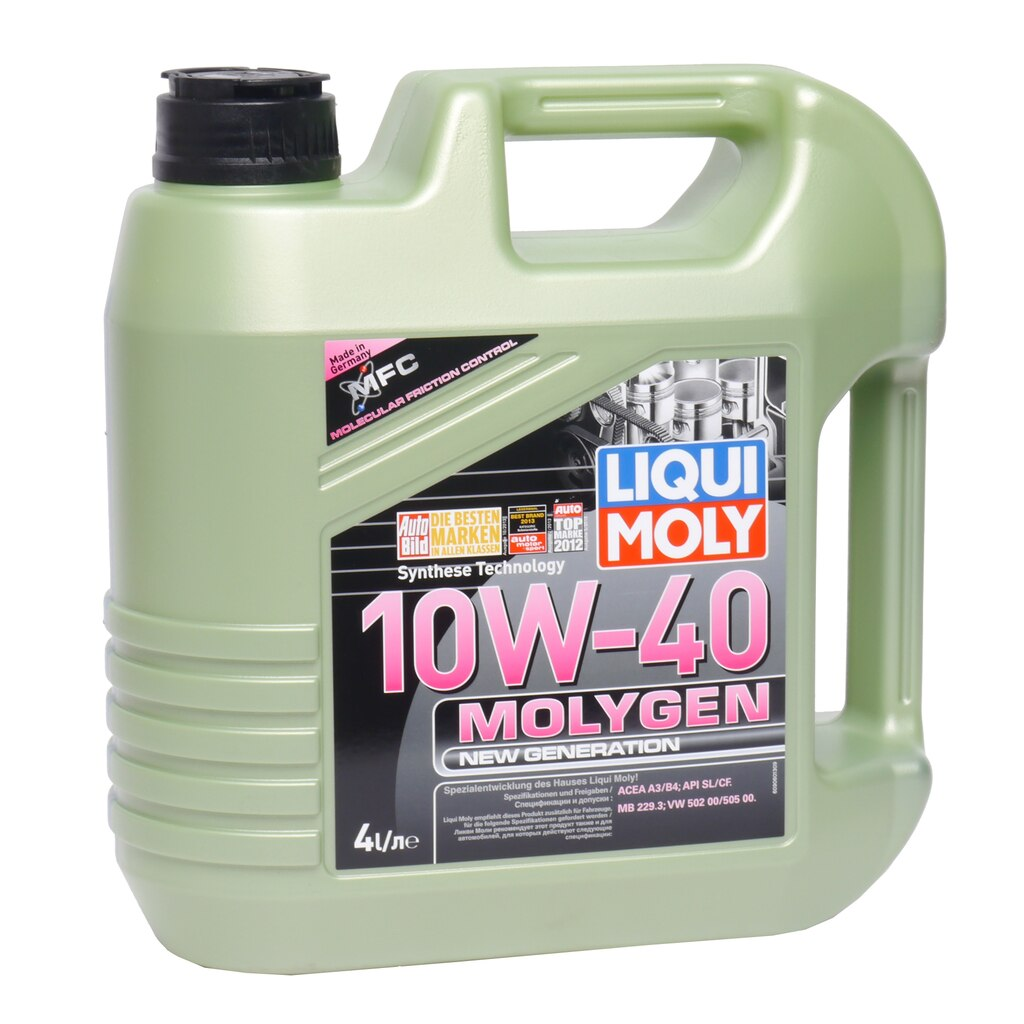 фото Масло моторное molygen new generation 10w-40 4l liqui moly