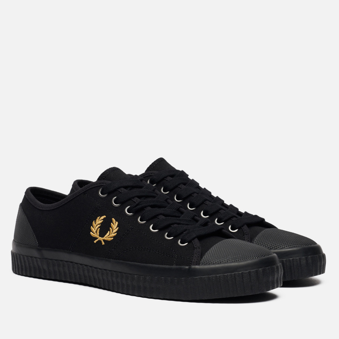 

Кеды мужские Fred Perry Hughes Low Canvas черные 45 EU, Hughes Low Canvas