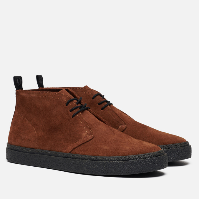 фото Ботинки мужские fred perry hawley suede коричневые 7.5 us