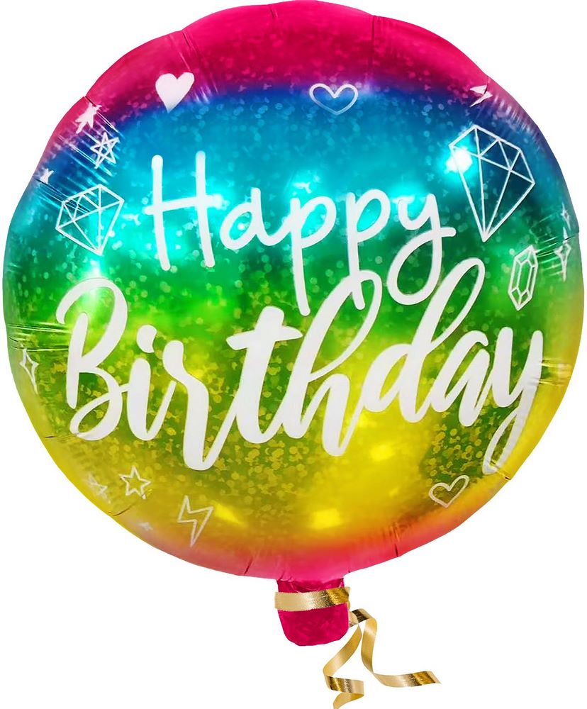 

Воздушный шар Fiolento Happy Birthday фольгированный