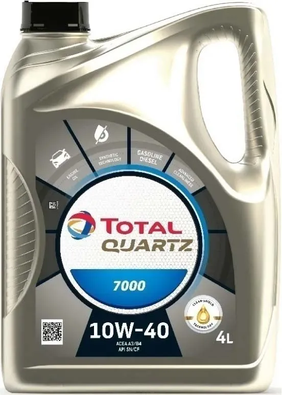 Моторное масло Total полусинтетическое QUARTZ 7000 10W40 4л