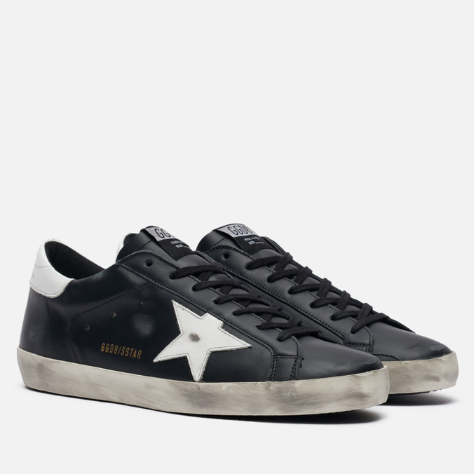 

Кеды мужские Golden Goose Superstar Leather/Shiny Leather Star черные 46 EU, Superstar Leather/Shiny Leather Star