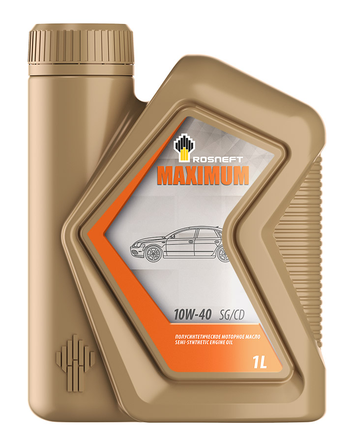 

Масло моторное Rosneft Maximum 10W-40 полусинтетическое 1 л 40814332