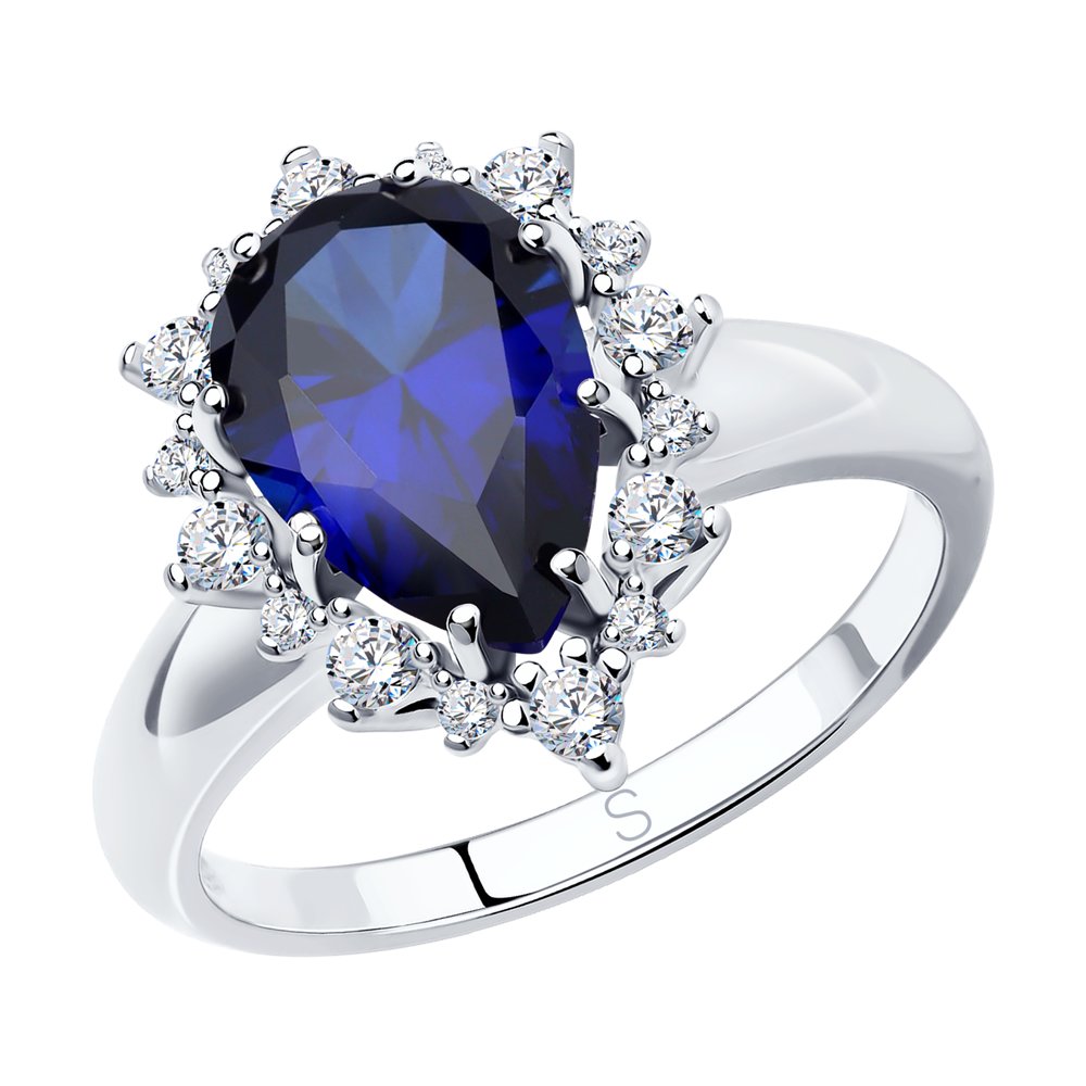 

Кольцо из серебра с корундом р. 18 SOKOLOV 88010017, 88010017