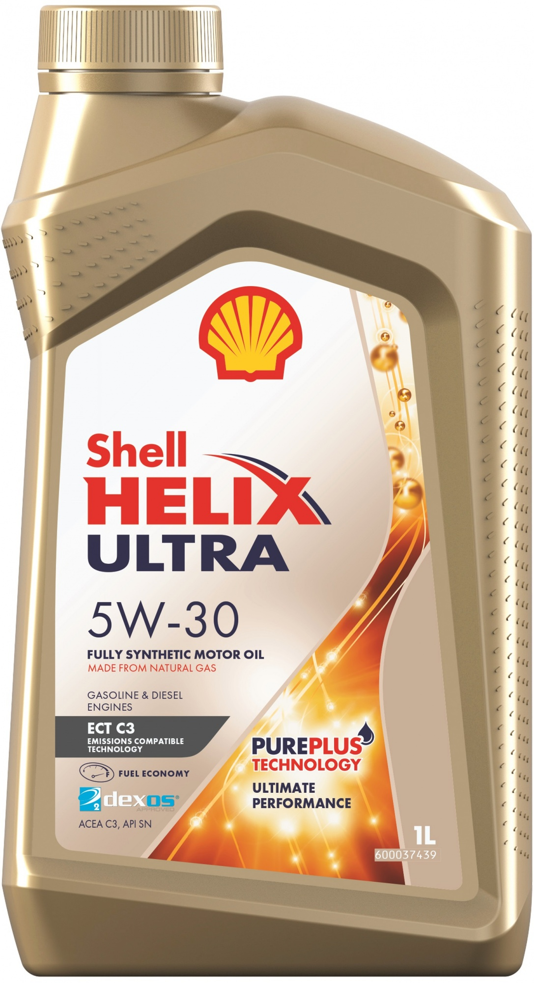 фото Масло моторное shell helix ultra ect c3 5w-30 синтетическое 1 л 550046369