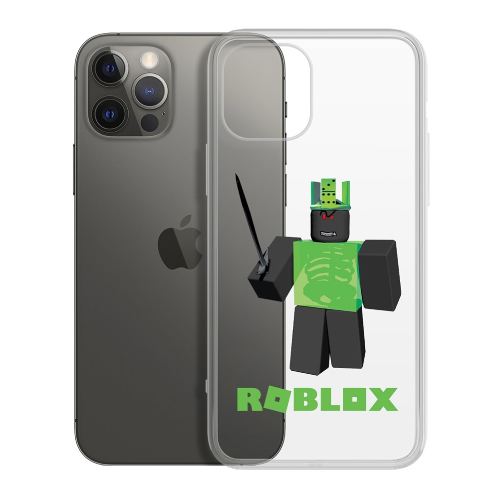 

Чехол-накладка Krutoff Clear Case Roblox-1x1x1x1x1 для iPhone 12/12 Pro, Прозрачный