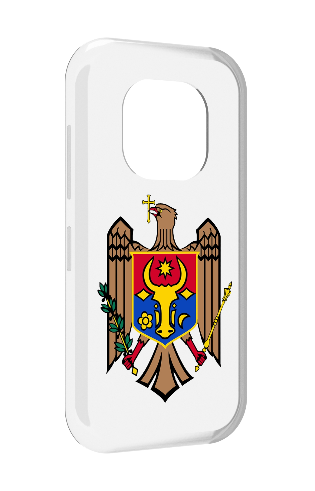 

Чехол задняя-панель-накладка-бампер MyPads герб-молдовы для Doogee V20 противоударный, Прозрачный, Tocco
