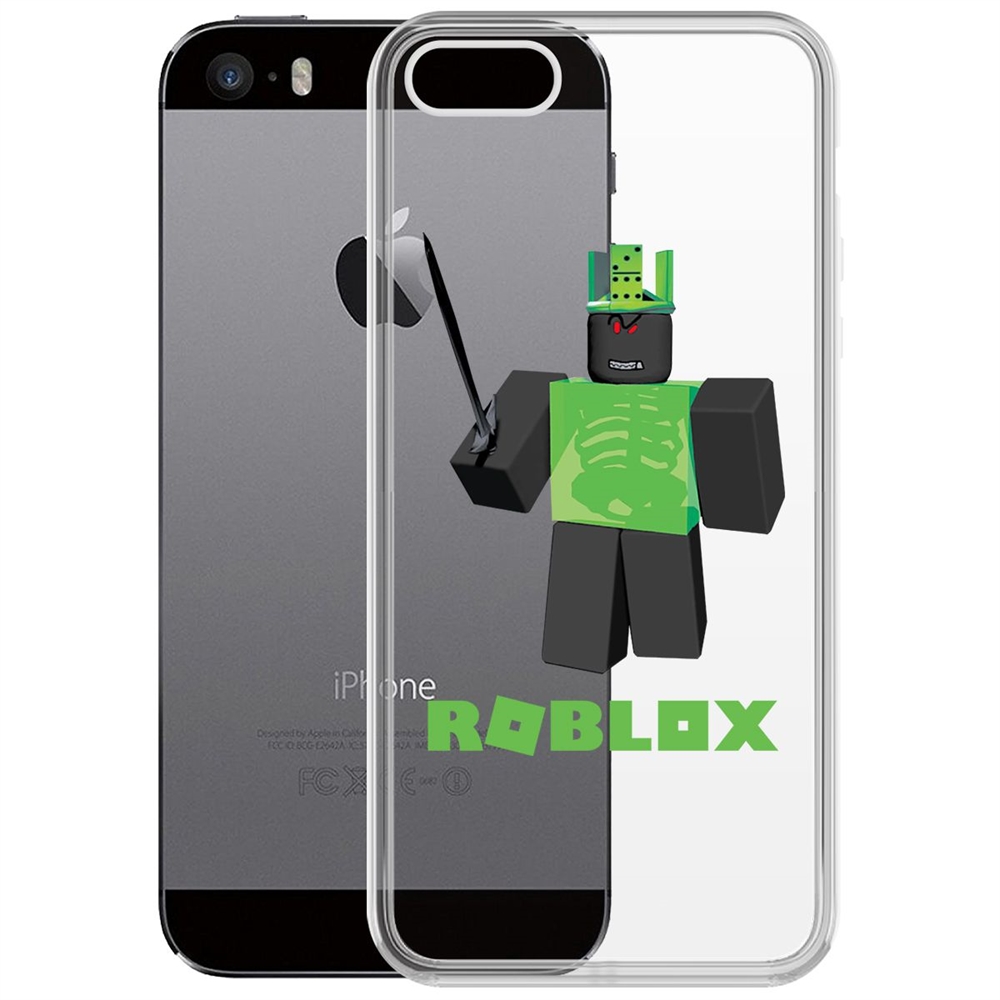 Чехол-накладка Krutoff Clear Case Roblox-1x1x1x1x1 для iPhone 5/5s