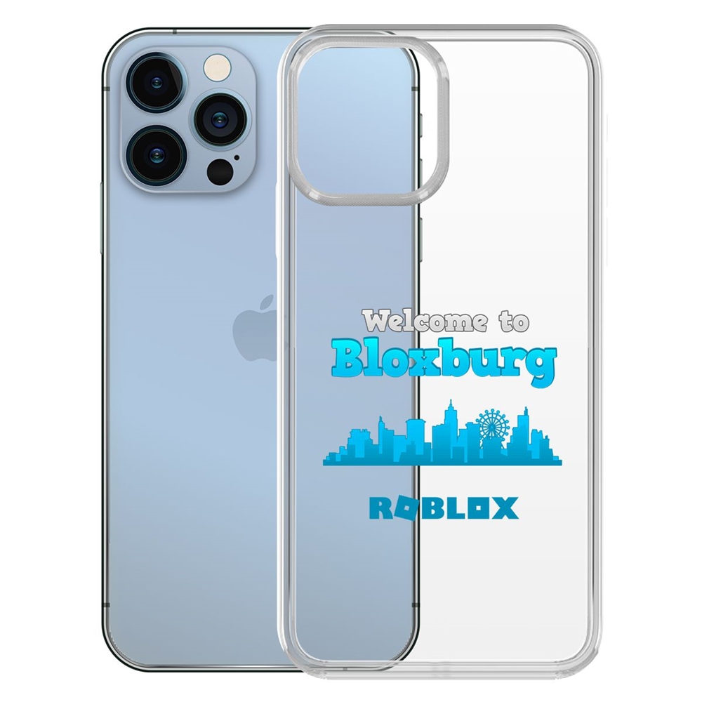 

Чехол-накладка Krutoff Clear Case Roblox-Блоксбург для iPhone 13, Прозрачный