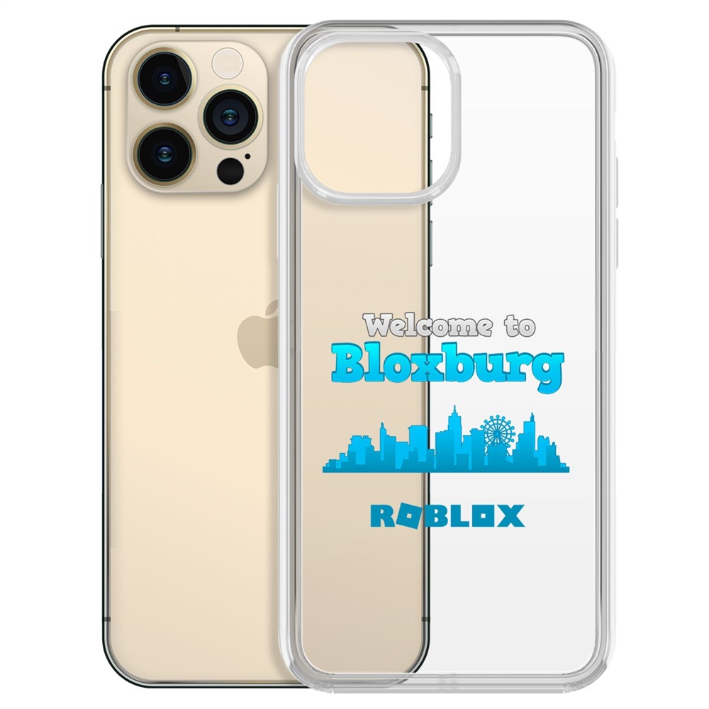 

Чехол-накладка Krutoff Clear Case Roblox-Блоксбург для iPhone 13 Pro Max, Прозрачный