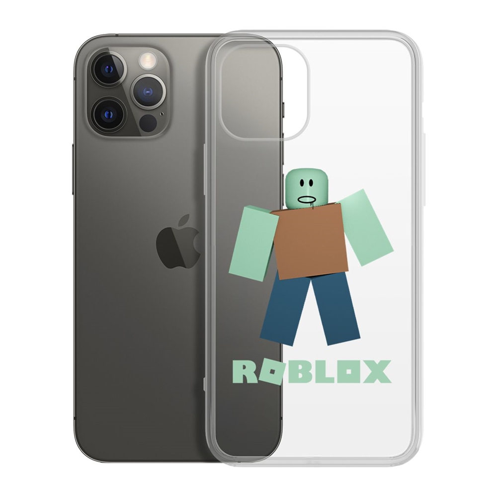 

Чехол-накладка Krutoff Clear Case Roblox-Зомби для iPhone 12 Pro Max, Прозрачный