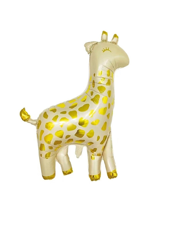 Шар фигура Жираф 96 х 114 см белое золото фольгированный 1207-4954-1(М1) шар веселая затея мини фигура жираф 34 х 42 см белое золото фольгированный