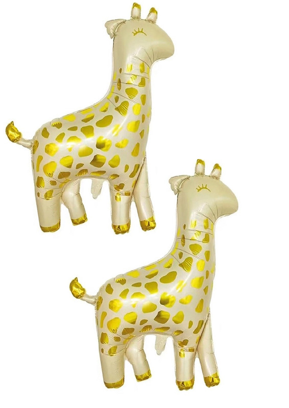 Шар фигура Жираф 96 х 114 см белое золото фольгированный шар веселая затея мини фигура жираф 34 х 42 см белое золото фольгированный