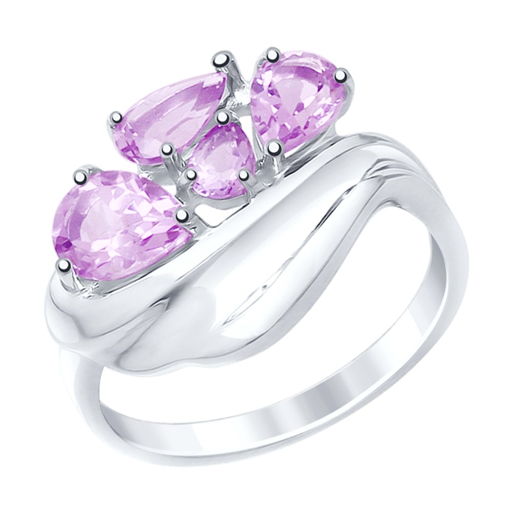 

Кольцо из серебра с аметистом р. 19 SOKOLOV 92011444, 92011444