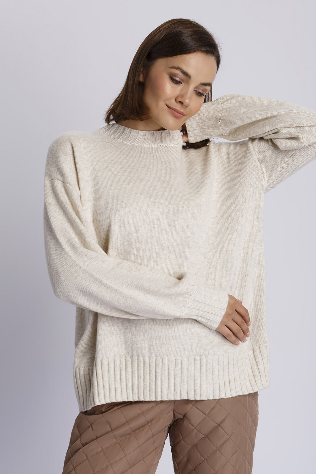 

Джемпер женский Baon B1322554 бежевый XL, B1322554